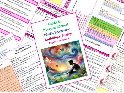 Edexcel IGCSE English Literature Anthology Poetry Complete Revision Guide - 140 Pages