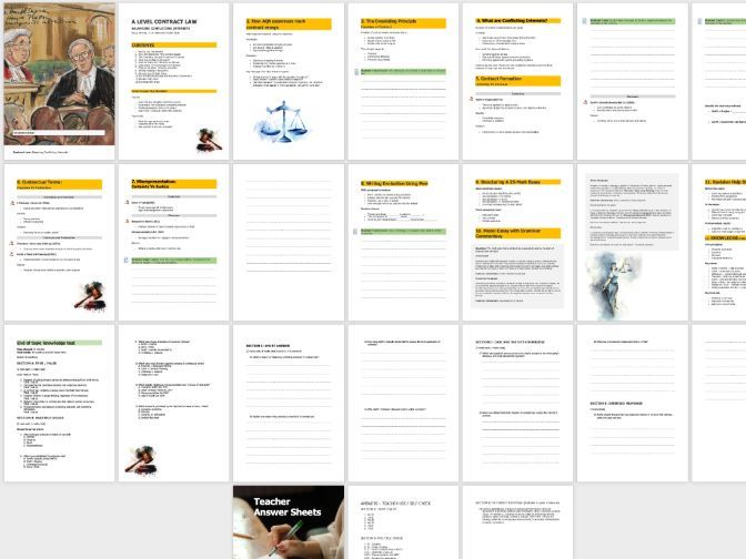 AQA Law: Balancing Conflicting Interests - Student Guidance  (Paid Version)