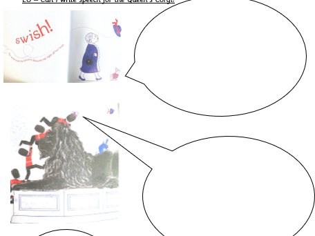 The Queen's Corgi Speech Bubbles