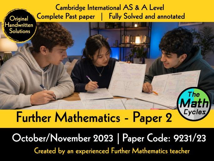 A Level Further Math 9231/23: Pure 2 Oct/Nov 2023 - Color-Coded Solutions