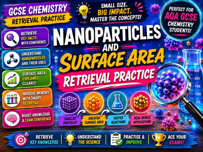 GCSE Chemistry: Nanoparticles and Surface Area Retrieval Practice