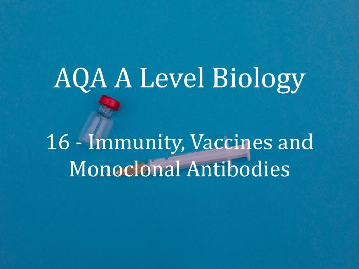 AQA A Level Biology Lecture 16 - Immunity, Vaccines And Monoclonal ...