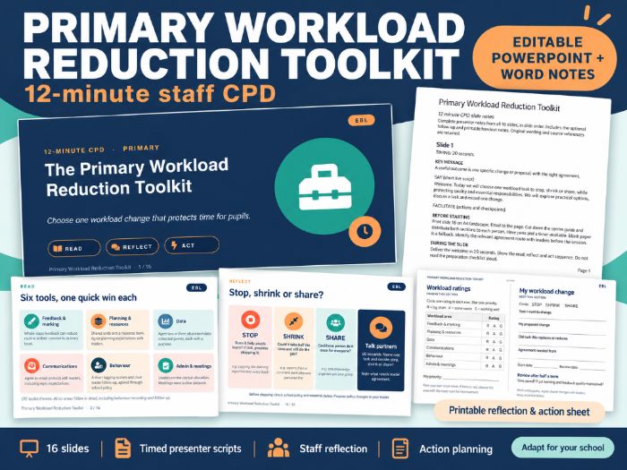 Primary Workload Reduction Toolkit 12 min CPD
