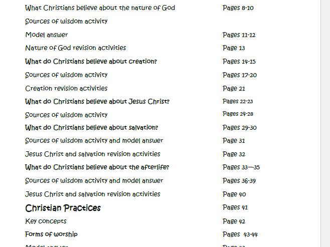 Religious Studies GCSE 1- 9, WJEC Eduqas,  Spec A Christianity revision guide (Component 2)