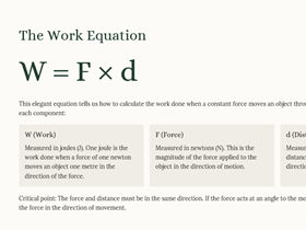 iGCSE Physics - 1.7.2 Work CORE