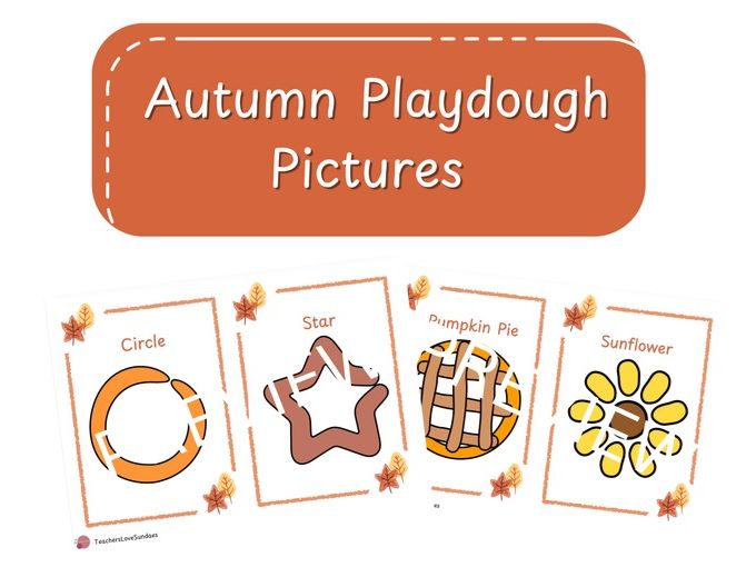 Autumn Playdough Pictures