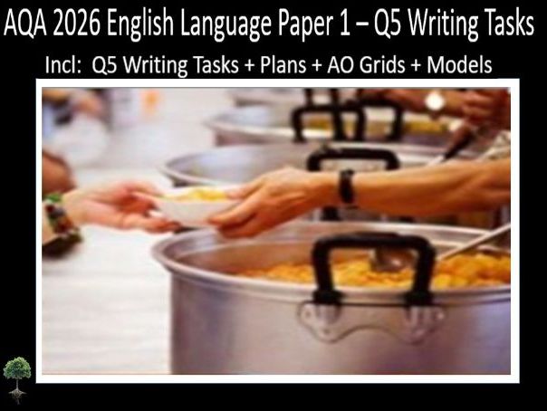 Question 5 AQA 2026 GCSE English Language Paper 1 Q5  | Plans, AO Grids, Models - (Sou)