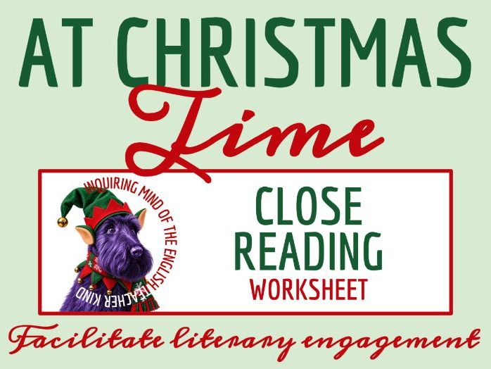 "At Christmas Time" by Anton Chekhov Literary Analysis Worksheet and Answer Key