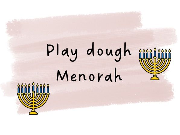 Playdough Menorah templates