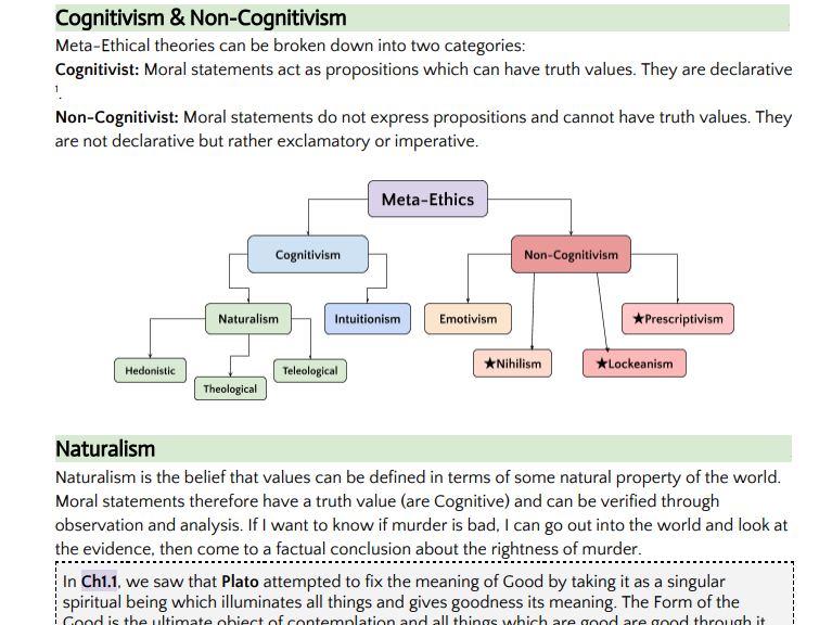 Meta-Ethics (OCR RS)