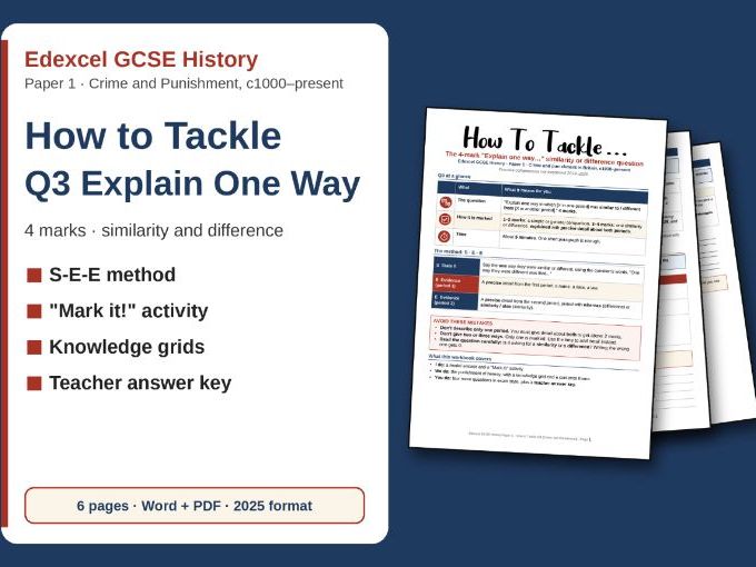 Edexcel GCSE Crime & Punishment Q3 Workbook