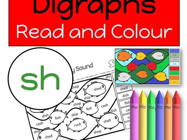 SH Read and Colour Worksheet