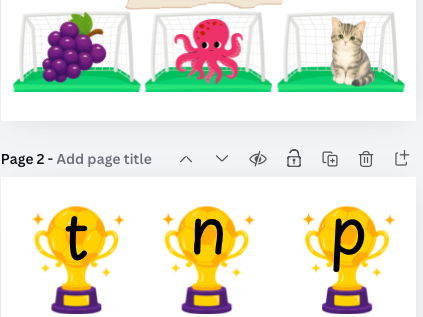 Phonics Sound Match m a s d t i n p g o