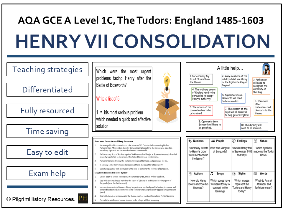 Henry VII & Consolidation of Power: Methods and Effectiveness | AQA A Level History