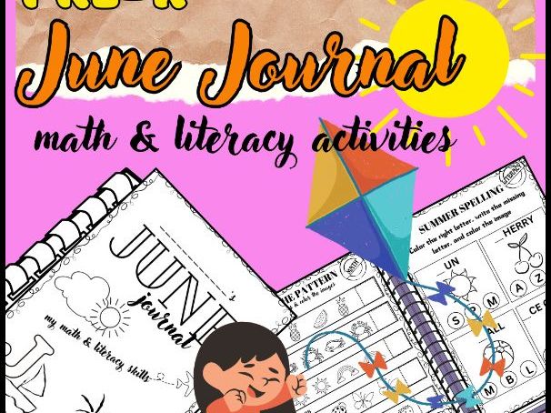 June Pre-K Journal | Literacy & Math Activities
