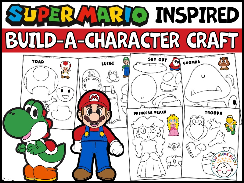 Super Mario Craft | 10 Cut & Paste Activities