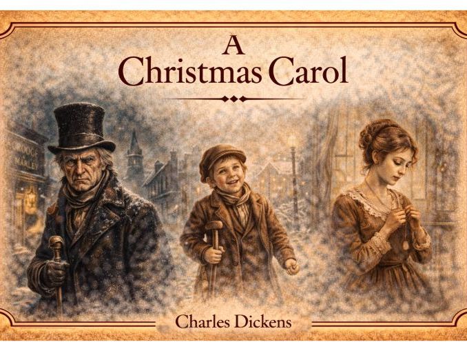 A Christmas Carol Quotation Display