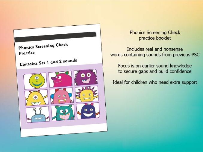 Phonics Screening Check practice booklet