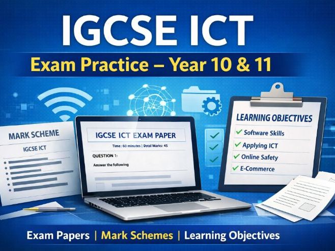 IGCSE ICT Exam-Style Assessments with Mark Schemes and Object – Ideal Revision & Testing