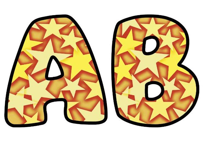 Gold Stars Well Done Award Classroom Display | Lettering Set | Upper & Lowercase, 0-9 and Signs