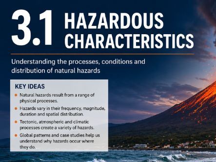 iGCSE Geography Edexcel -  Topic 3. Hazardous Environments - 3.1 Hazardous Characteristics