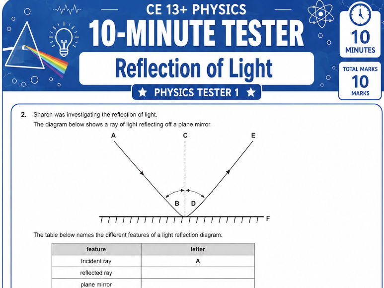 CE Physics 10 minute testers