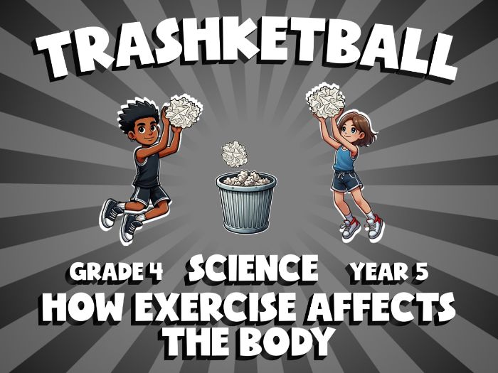How Exercise Affects the Body TRASHKETBALL Science Game | No-Prep Year 5 Review Activity