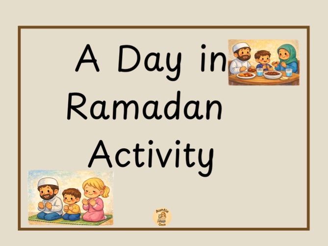 A Day in Ramadan Sequencing Activity | EYFS / KS1 | Cut & Stick + Story