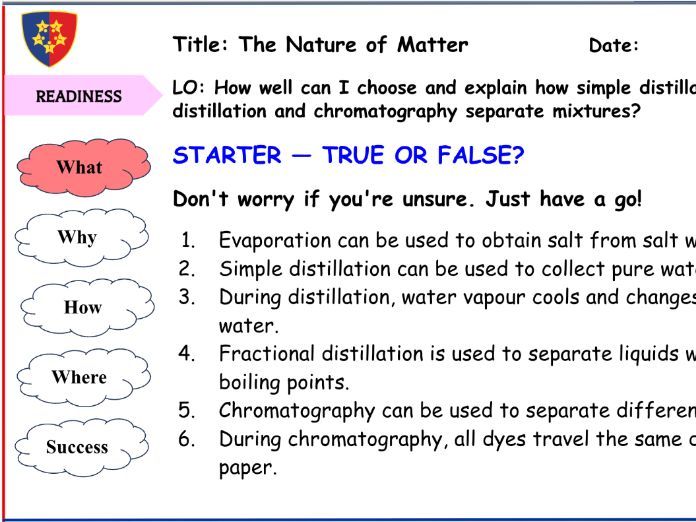 The Nature of Matter - Lesson 3 of 3