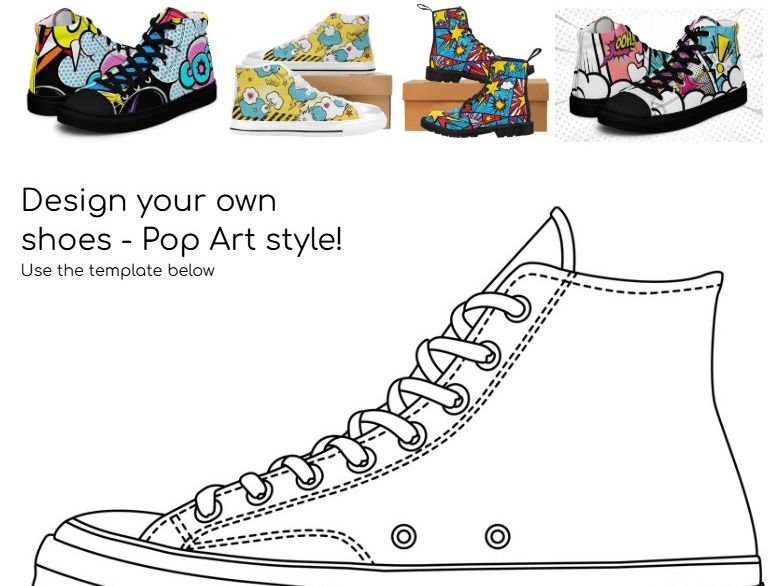 Pop Art Shoe Design