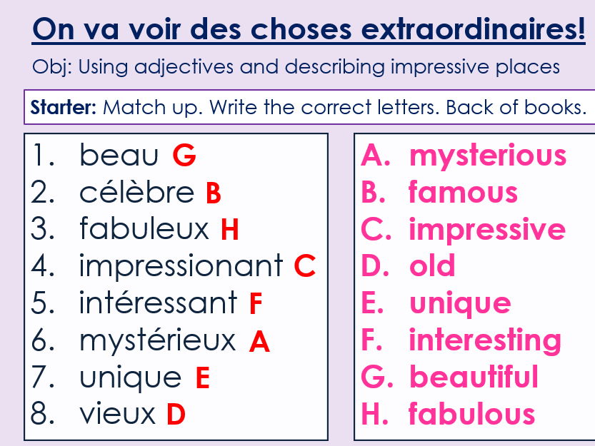 Dynamo 3 Vert: Module 5. Unit 2, On va voir des choses extraordinaires!