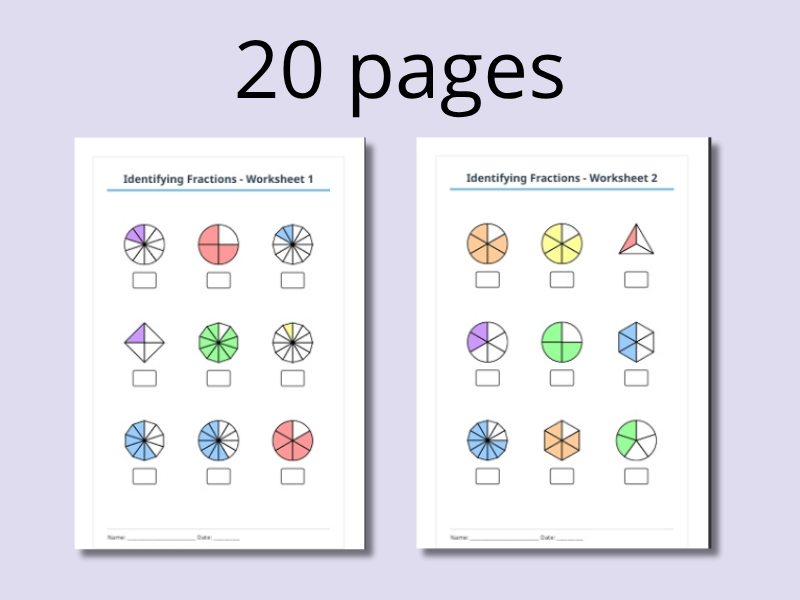 Comprehensive Fractions Worksheet Pack
