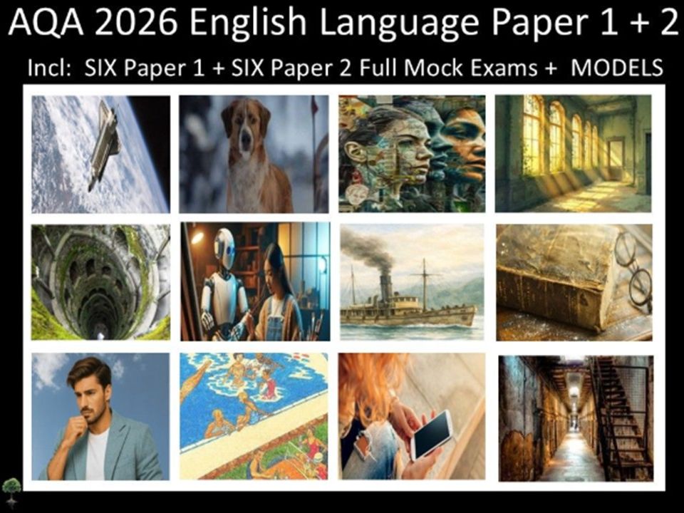 Twelve AQA 2026 GCSE English Language Paper 1 & 2 Mocks | MODELS