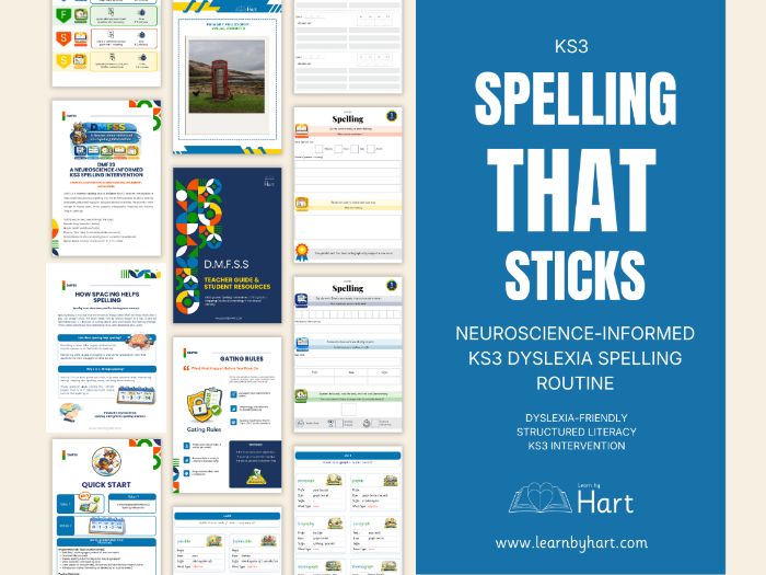 KS3 Dyslexia Spelling Intervention – DMFSS Structured Literacy Routine