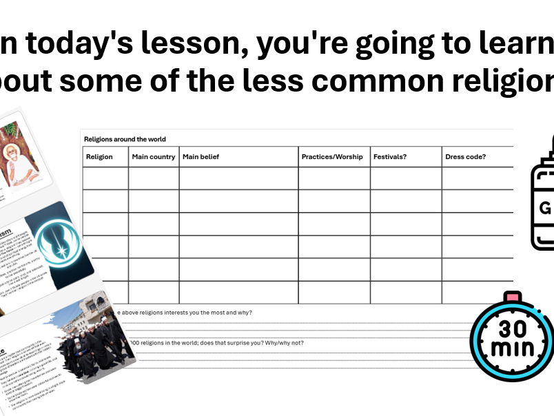 Amazing Faiths RE lesson