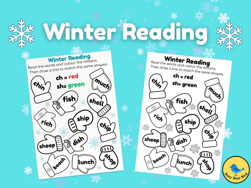 Phonics Worksheet: CH and SH Digraphs