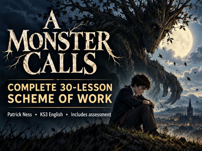 A Monster Calls – Complete 30-Lesson Scheme of Work | KS3 English | Patrick Ness