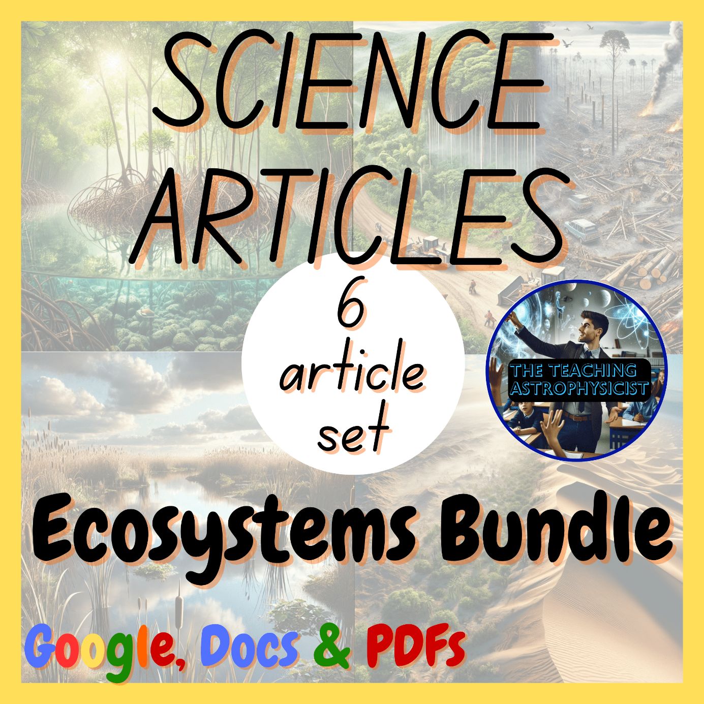 Ecosystems Bundle | 6 Earth Science Reading Comprehension Passages & Questions