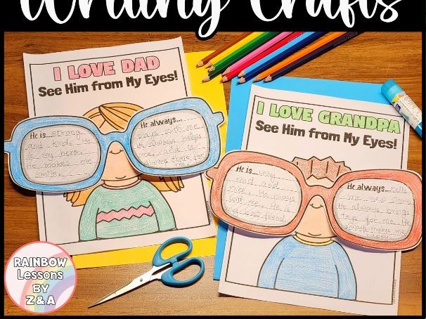 Fathers Day Writing Craft | Fathers Day Activity | Fathers Day Craftivity