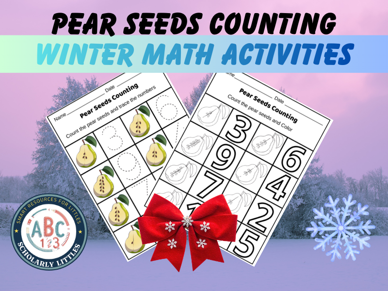 Pear Seeds Counting - Winter Activities