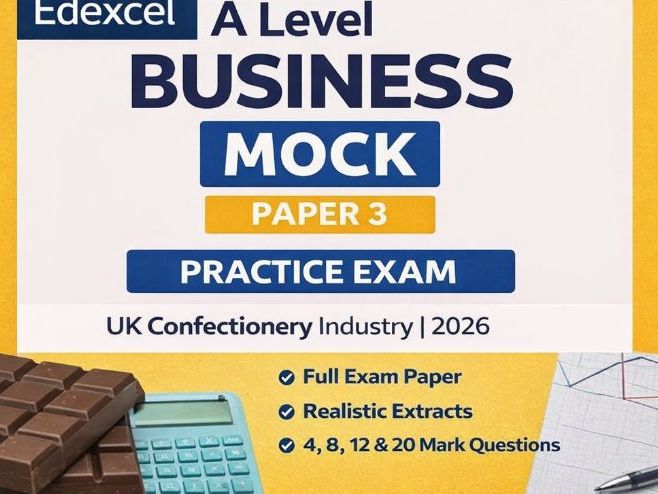 Edexcel A Level Business Paper 3 Mock (2026 Pre-Release) – COMPLETE Exam & Teaching Pack