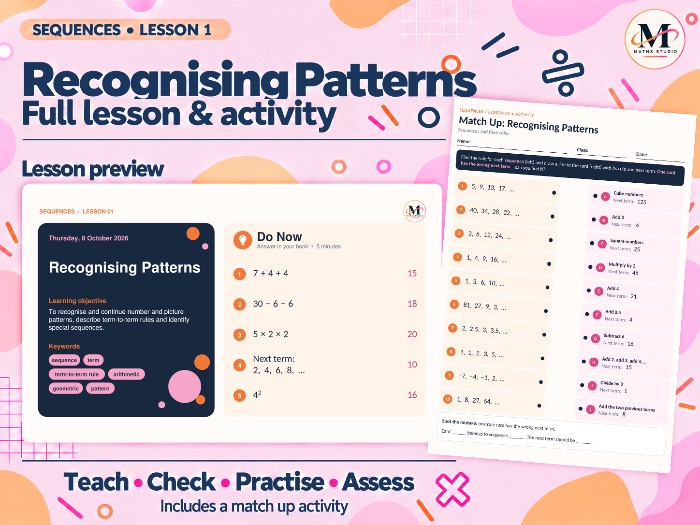 Recognising Patterns | Lesson & Activity