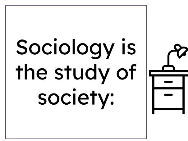 Intro to Sociology 1.1 AQA GCSE (Free)