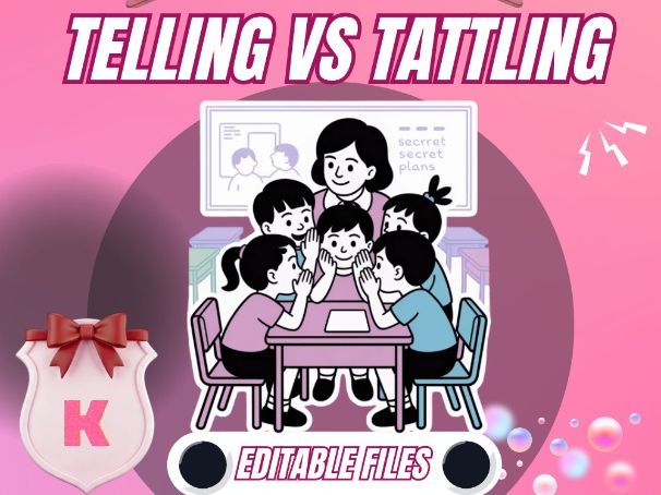 Telling vs. Tattling – Primary PSHE Lesson on Safety and Responsible Decision-Making