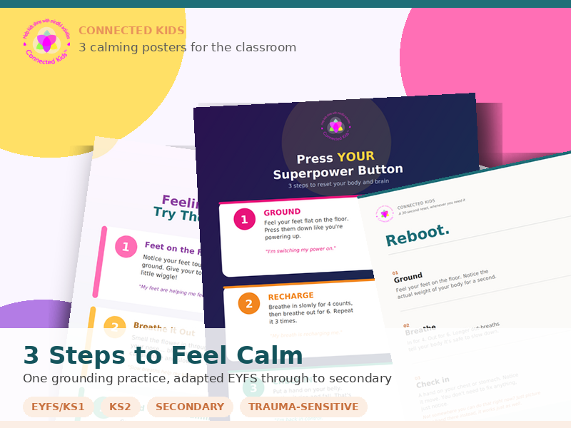 Pupil poster set (self-regulation / calming strategies)