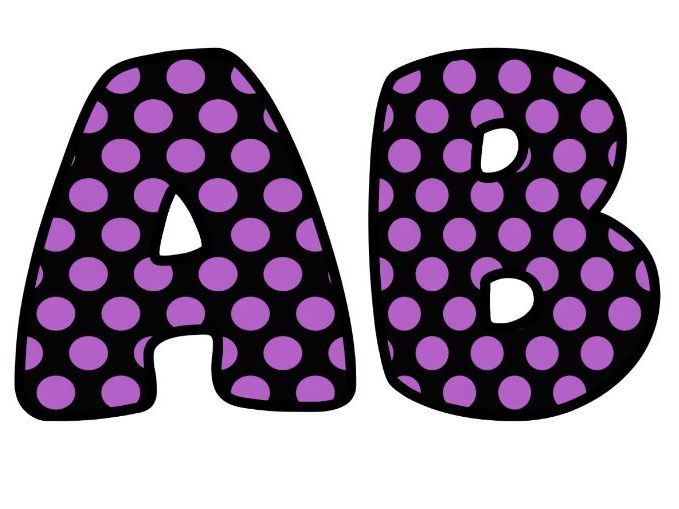 Bright Purple Circles Alphabet Lettering Set | Classroom Display | Upper & Lowercase, 0-9
