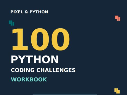 100 Python Coding Challenges Workbook for KS3 & GCSE, Editable Worksheets and Teacher Answers