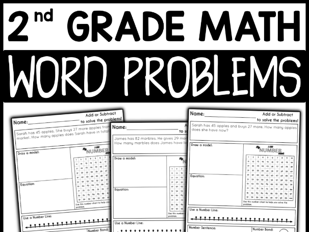 Addition & Subtraction Word Problems within 100 | Year 2 Maths Worksheets | Seasonal Themes