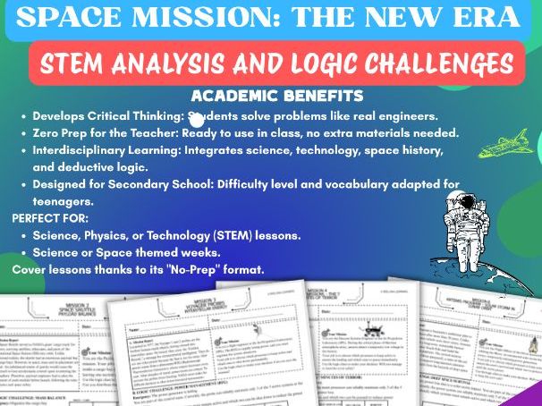 Space Mission: The New Era - STEM Logic and Analysis Challenges - Secondary School