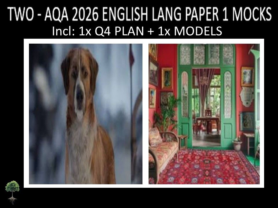 TWO - AQA PAPER 1 | 2026 FULL MOCKS | Q4 PLAN | MODELS